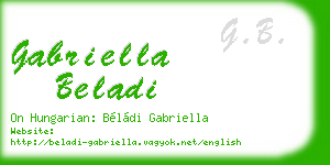 gabriella beladi business card