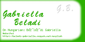 gabriella beladi business card